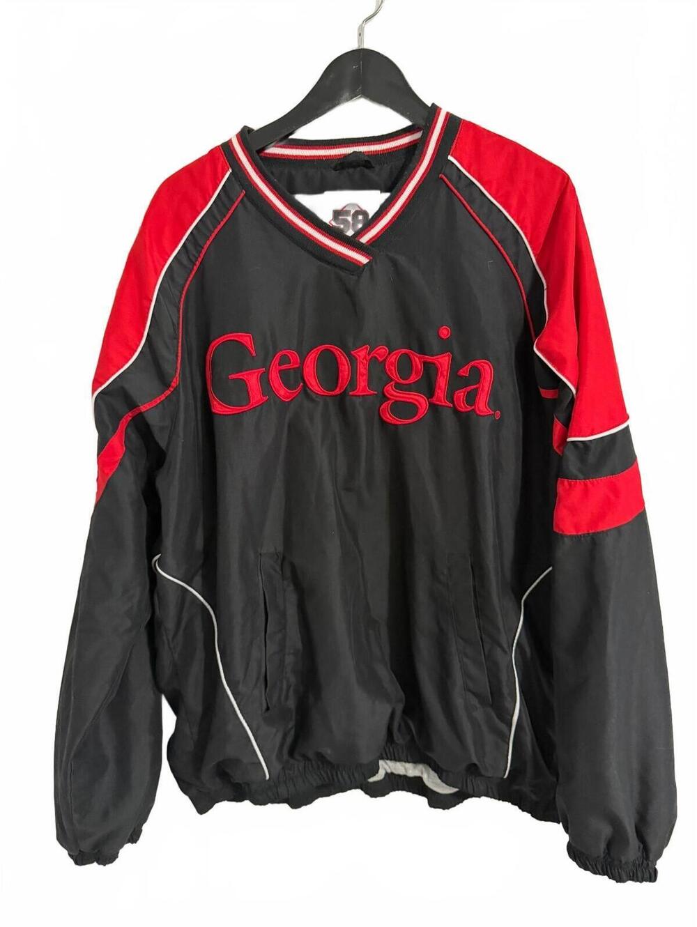 Georgia Bulldogs Windbreaker Jacket Men's Size Large